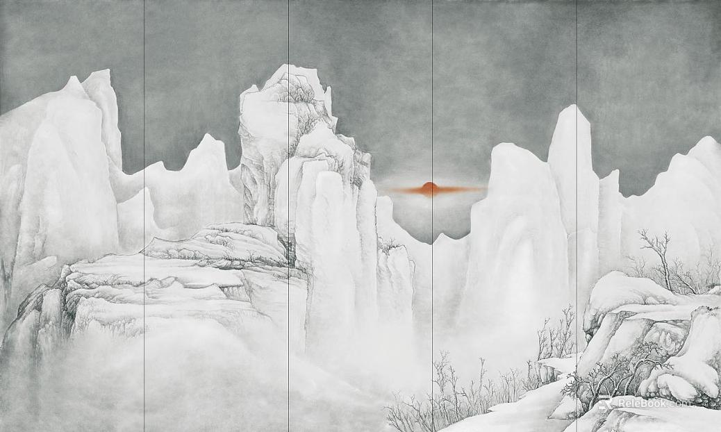landscape painting texture