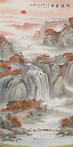 landscape painting texture