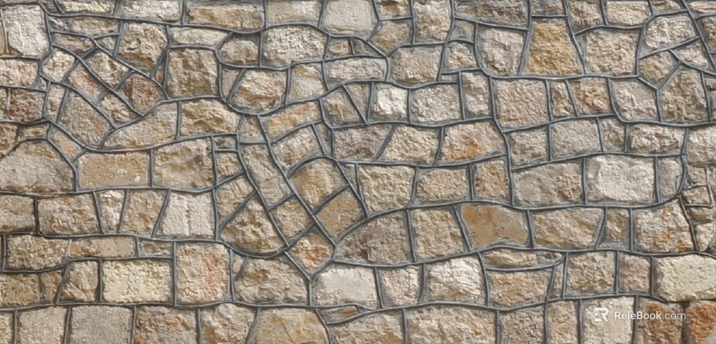 Beige culture stone outdoor wall texture
