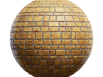 Brick wall PBR texture (ID:ffach499714)