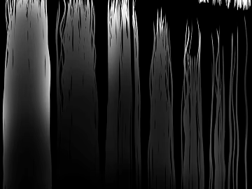Black and white tree shadow bump map 3d model