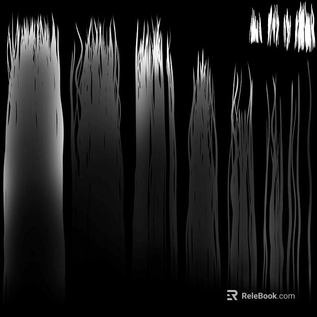 Black and white tree shadow bump map texture