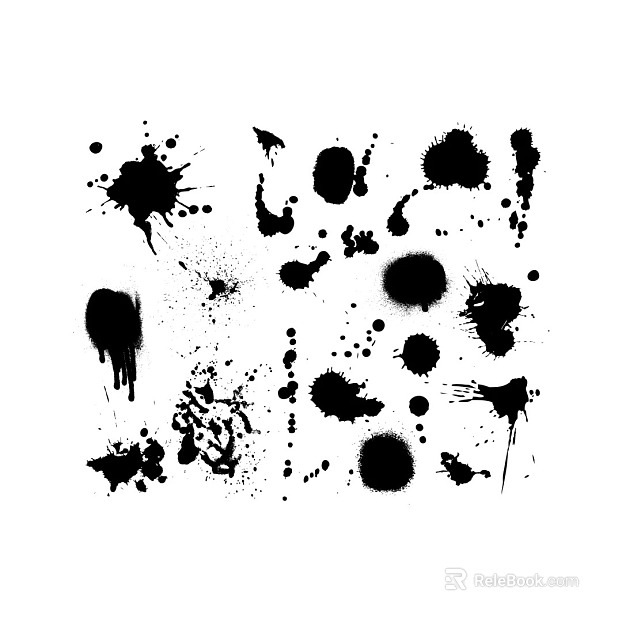 Ink and wash texture