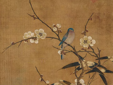 Chinese flower and bird painting 3d model
