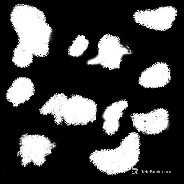 White granular brush drawing material texture