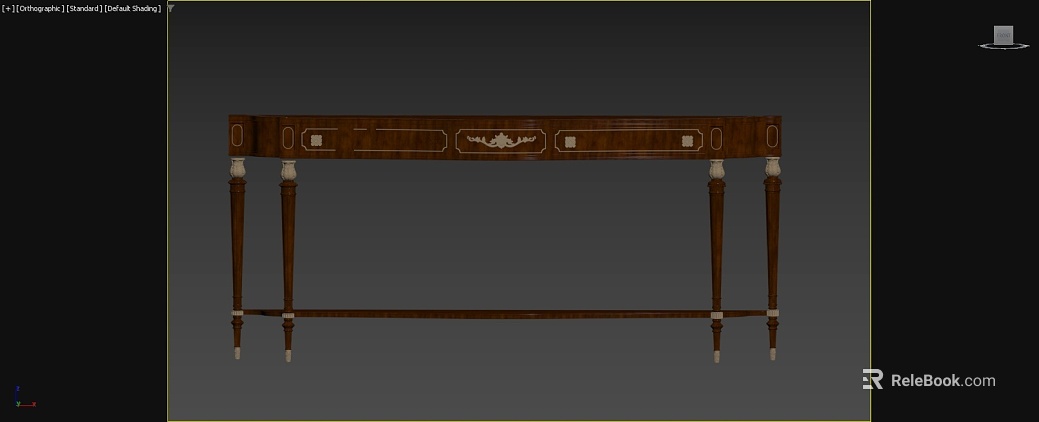 European-style walnut carved porch table texture
