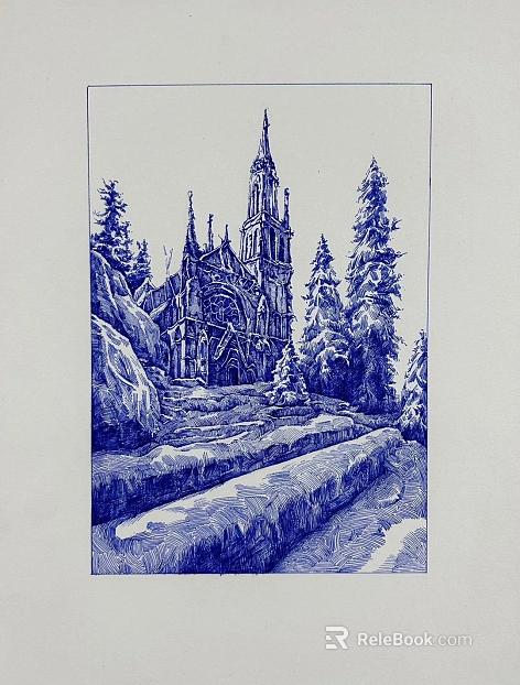 landscape painting texture