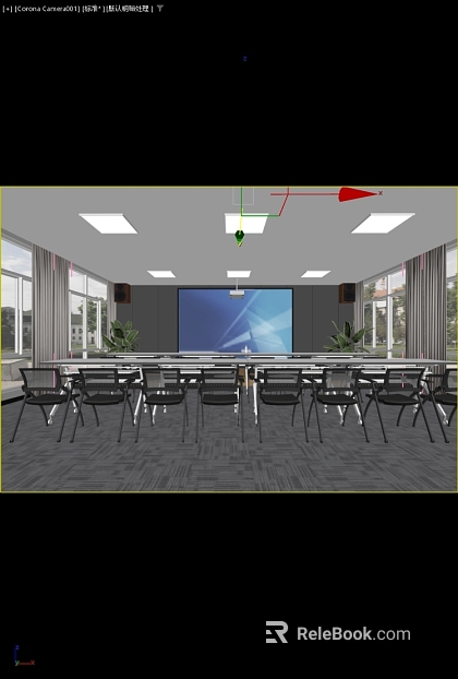 Grey Stripe Carpet Meeting Room texture