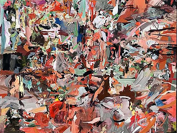 abstract painting 3d model
