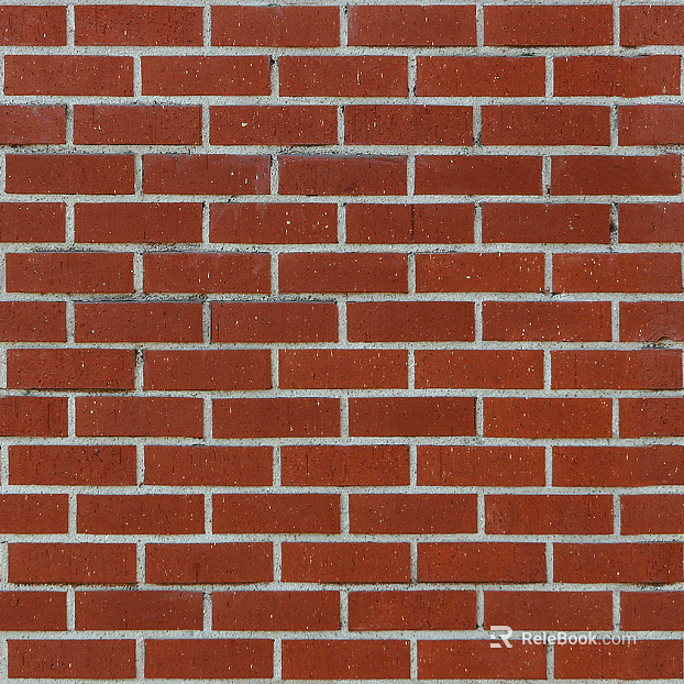 Brick wall red I-shaped wall brick texture