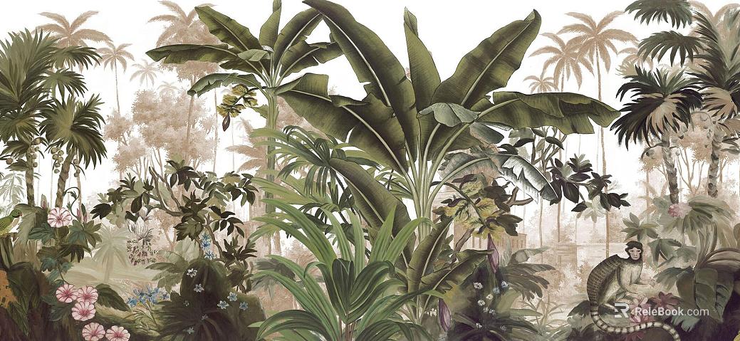 animal and plant pattern texture