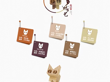 Chinese-style Wooden Riding Cat Ornaments texture (ID:ffaeh037532)