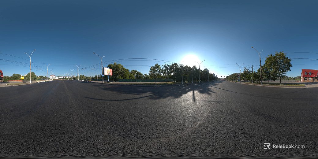 Urban highway day HDR texture