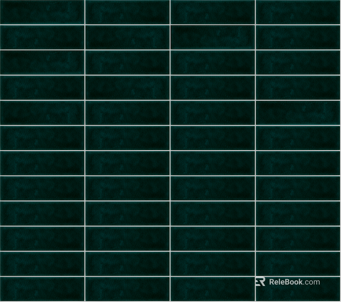 Dark green strip brick kitchen and bathroom wall brick texture
