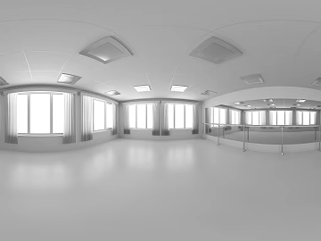 Indoor Dance Studio HDR 3d model