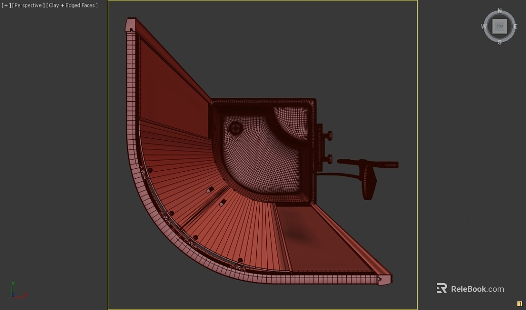 Metal fan-shaped kitchen sink texture