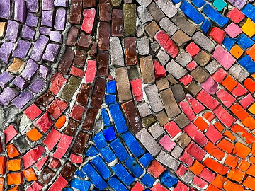 Ground mosaic floor tile mosaic color texture (ID:ffabg08027)