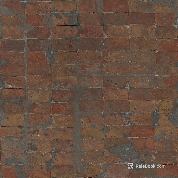 Red-brown old brick wall exterior wall finish texture