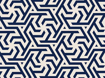 Navy Blue Geometric Pattern Decorative Wallpaper texture (ID:ffaeh490281)