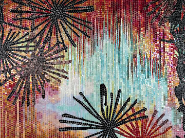 Abstract Color Art Mosaic texture (ID:ffach068303)