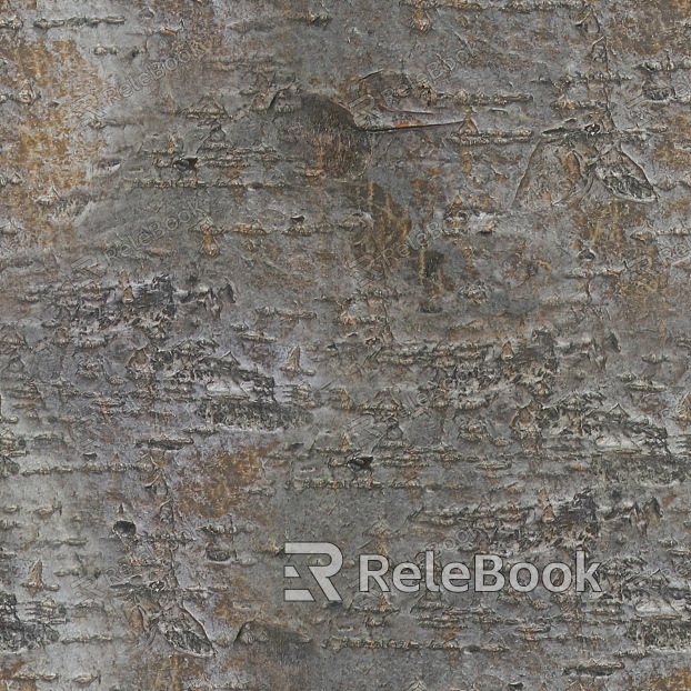 A close-up of a weathered, textured tree bark with moss and lichen growth, showcasing nature's intricate patterns and the passage of time.