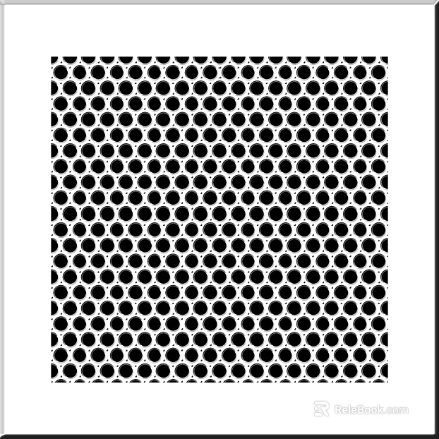 Perforated plate metal texture