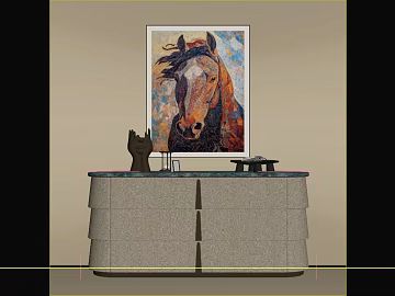 Art wind animal horse living room decorative painting texture (ID:ffaeh161524)