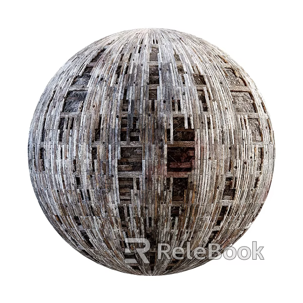 PBR of damaged exterior wall texture