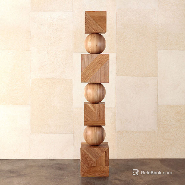 Wood carved log color ornaments texture