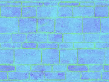 Blue purple art brick wall background wall 3d model