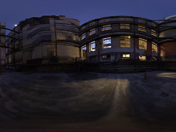 Factory Building Night HDR texture (ID:ffabg15201)