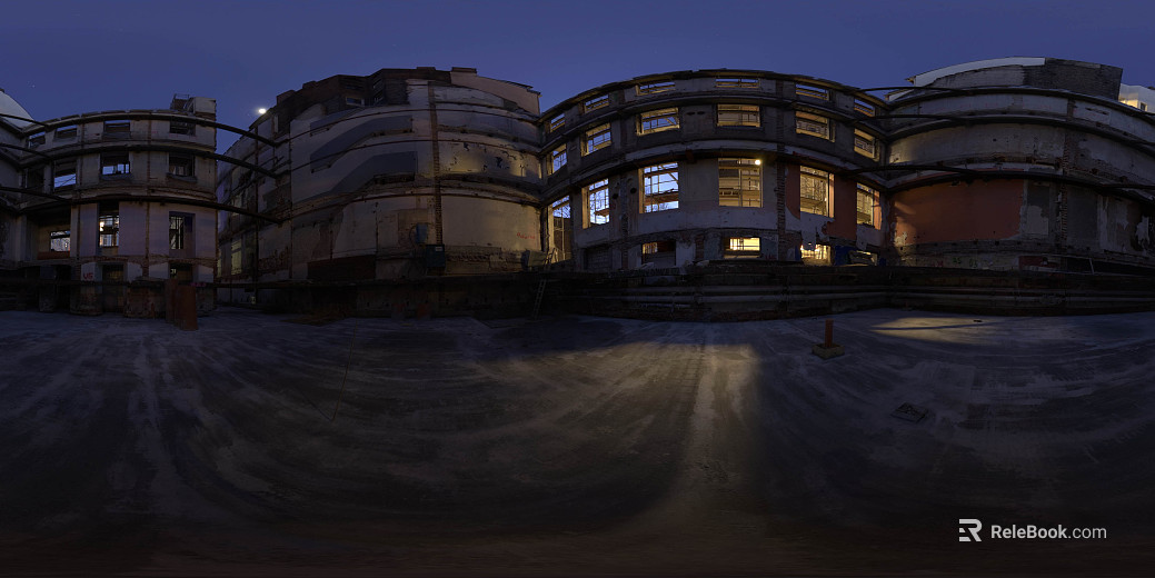 Factory Building Night HDR texture