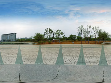 HDR Daytime Park Panorama texture (ID:ffach350303)