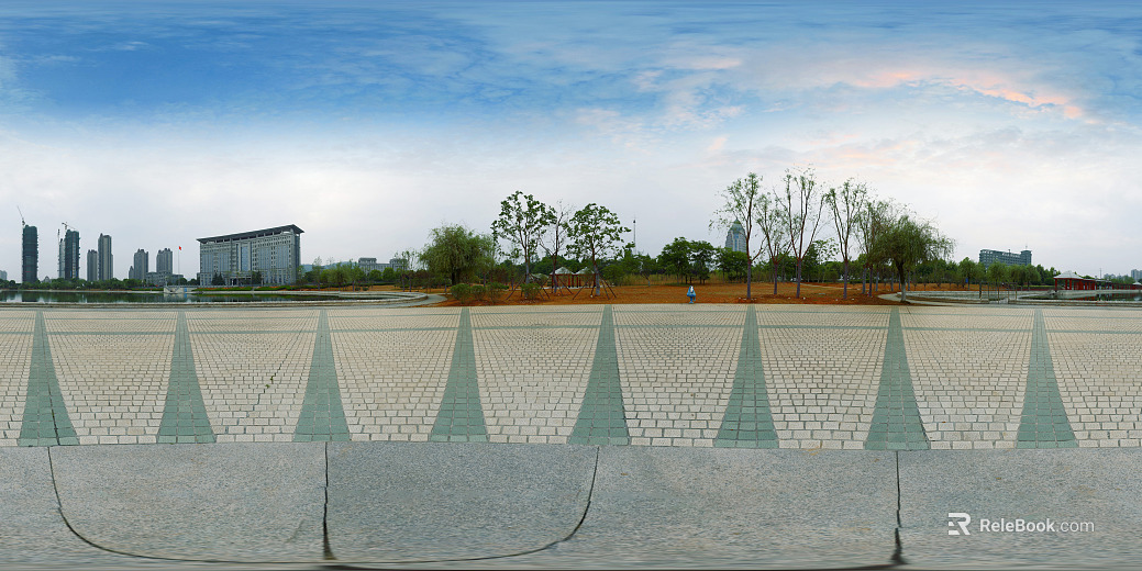 HDR Daytime Park Panorama texture