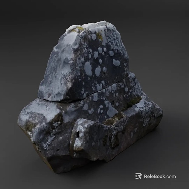 Grey mottled rock landscape landscaping texture