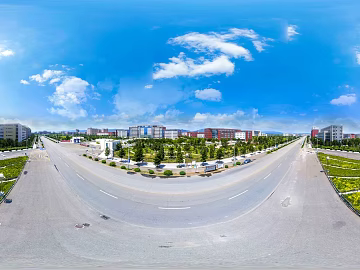 HDR city road traffic panorama texture (ID:ffach578103)