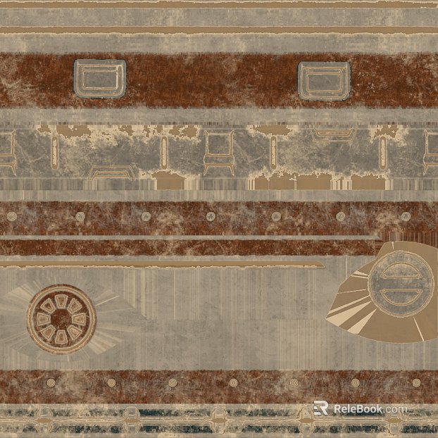 Retro wind brown gray industrial tile texture
