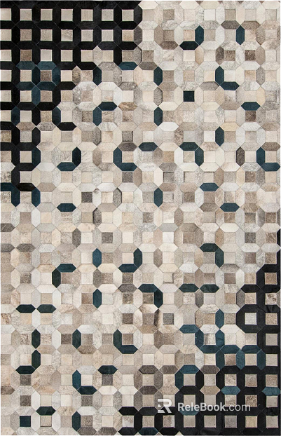Modern Simple Geometric Plush Carpet texture