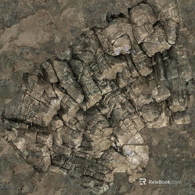 Taupe Rock Outdoor Wall texture