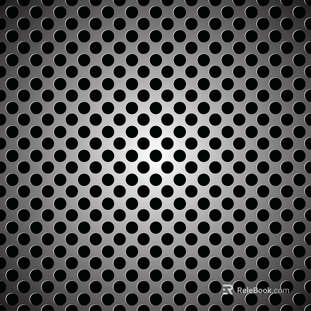 Perforated plate metal texture
