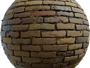 Brick wall PBR texture (ID:ffach250664)