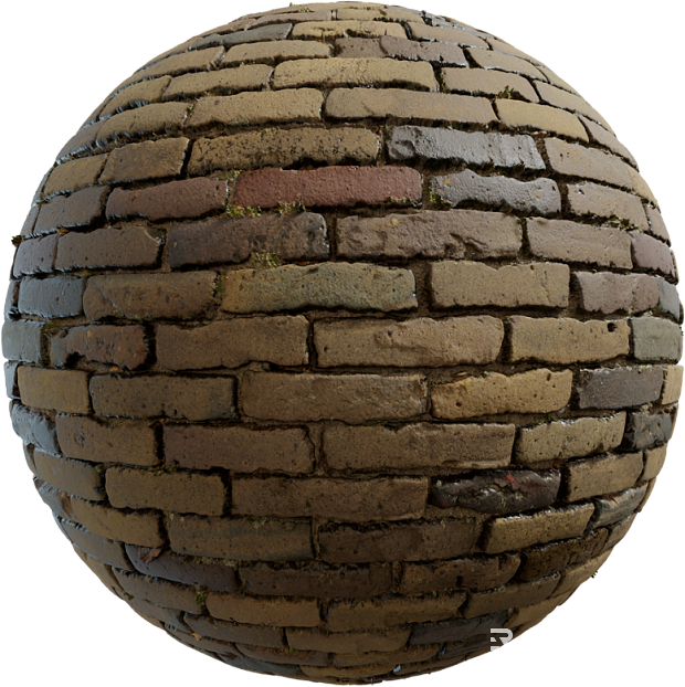 Brick wall PBR texture