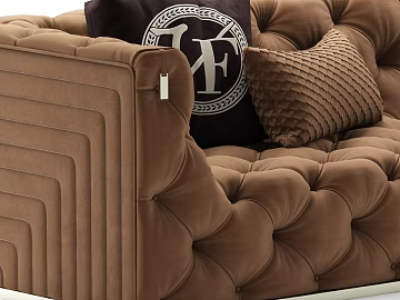Brown Light Luxury Fleece Sofa Soft Bag texture (ID:ffaeh711364)