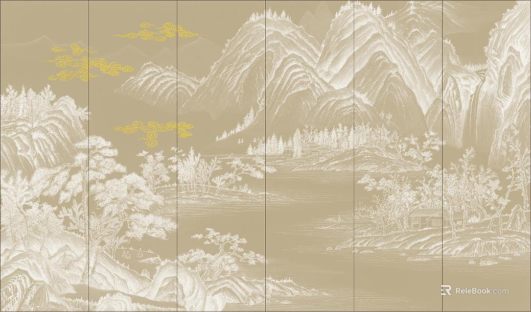 landscape painting texture