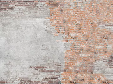 Brick wall Post-war wind red brick cement wall texture (ID:ffhce860)