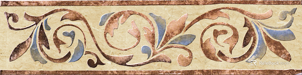 Wall line waist line painted waist line decoration texture