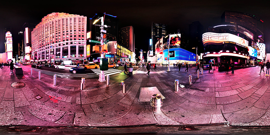 City Street Night HDR texture