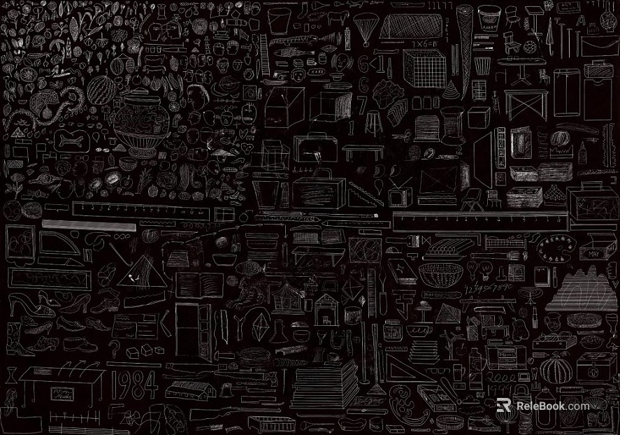 black and white painting texture