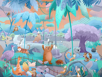 Children's Wallpaper Children's Room Wallpaper Cartoon Wallpaper texture (ID:ffach425440)