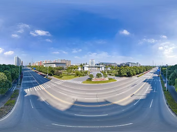 Urban Highway Greening Day HDR texture (ID:ffach759716)